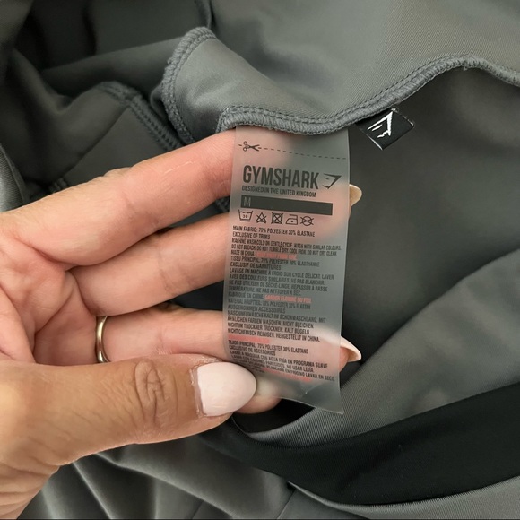 Gymshark Asymetric Legging Smokey grey / Black legging size Medium - Picture 8 of 10